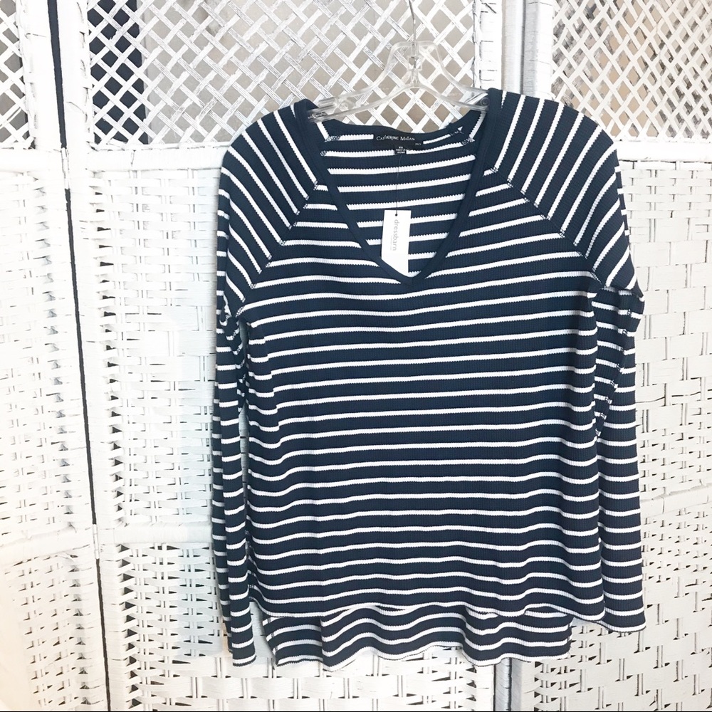 Catherine Malandrino raglan  v-neck blouse/shirt